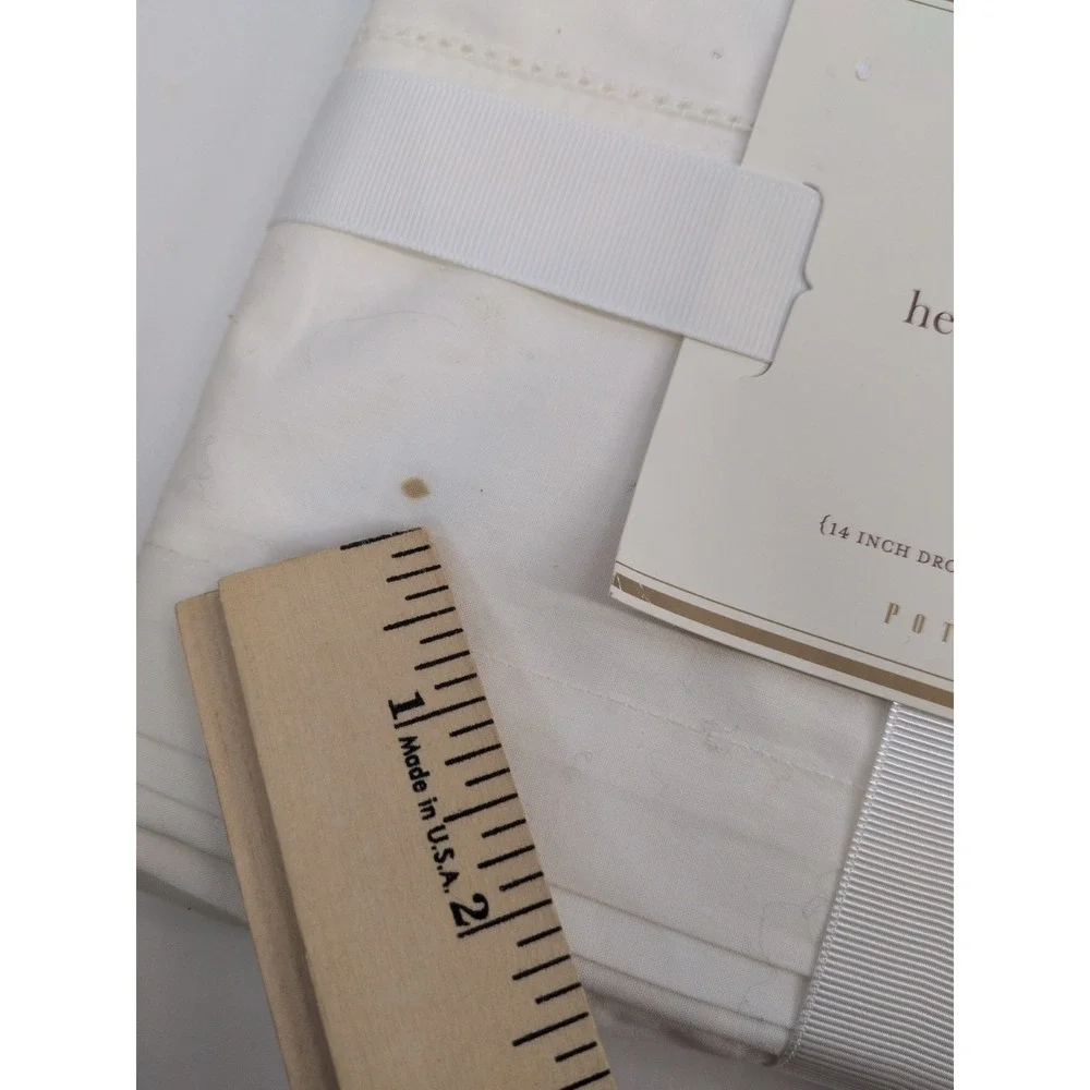 NEW😍Pottery Barn Foundations Essentials Twin Hemstitch Bed Skirt *READ* 14